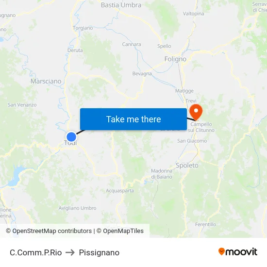 C.Comm.P.Rio to Pissignano map