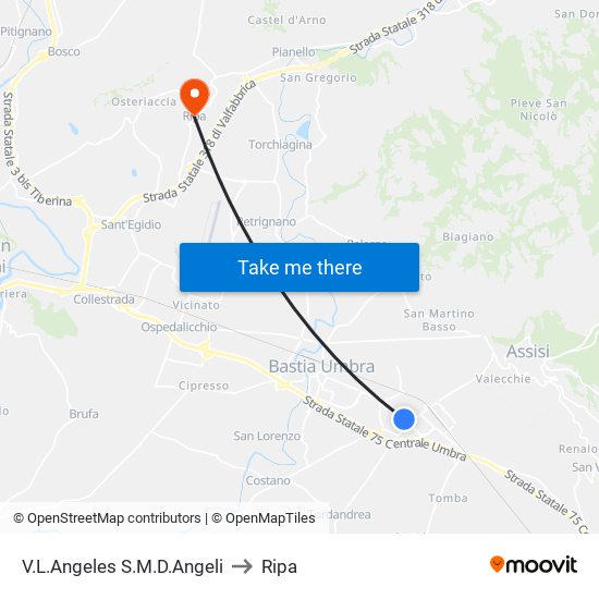 V.L.Angeles S.M.D.Angeli to Ripa map