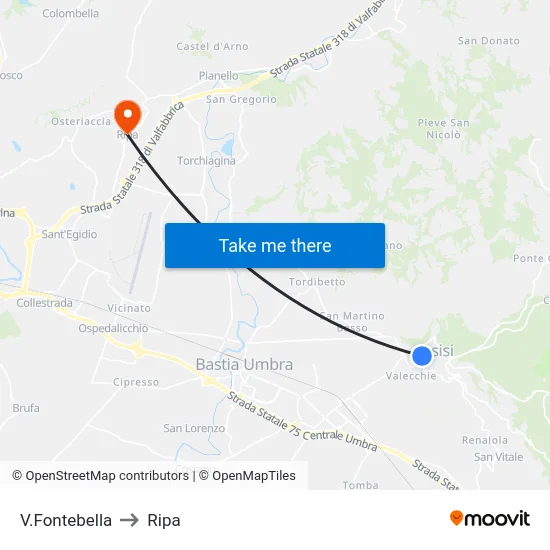 V.Fontebella to Ripa map