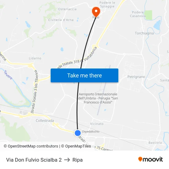 Via Don Fulvio Scialba 2 to Ripa map