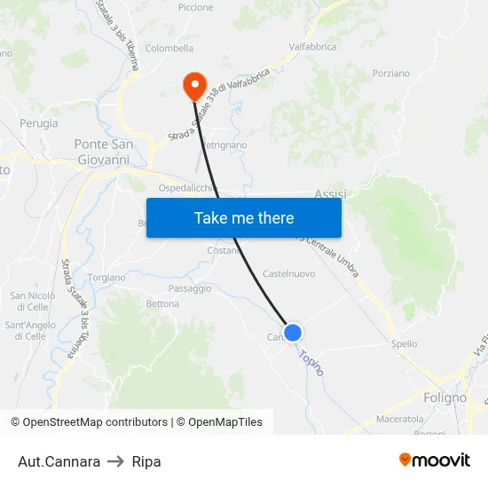 Aut.Cannara to Ripa map