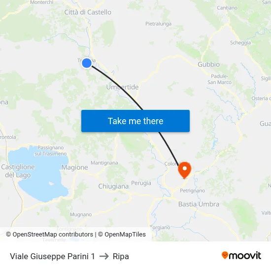 Viale Giuseppe Parini 1 to Ripa map