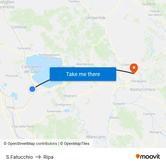 S.Fatucchio to Ripa map