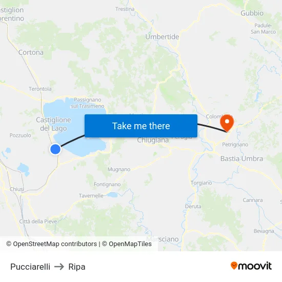 Pucciarelli to Ripa map