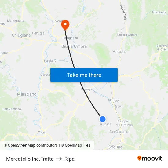 Mercatello Inc.Fratta to Ripa map