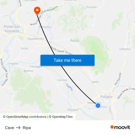 Cave to Ripa map