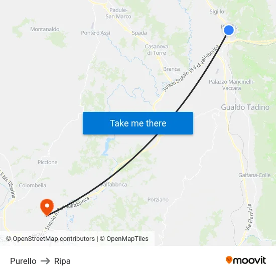 Purello to Ripa map