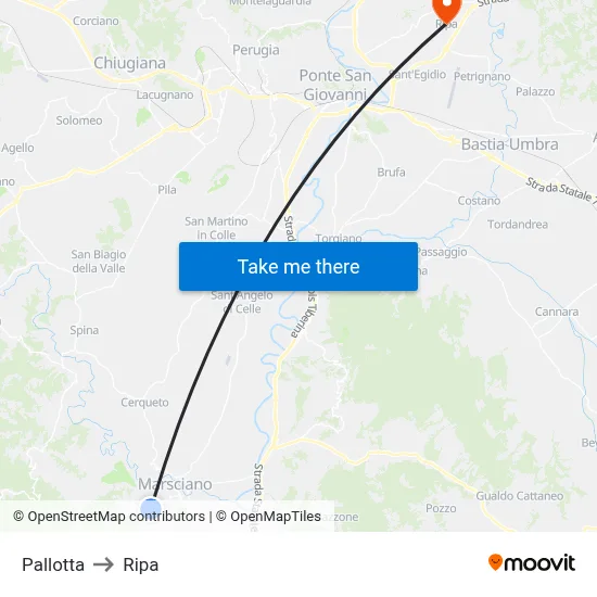 Pallotta to Ripa map