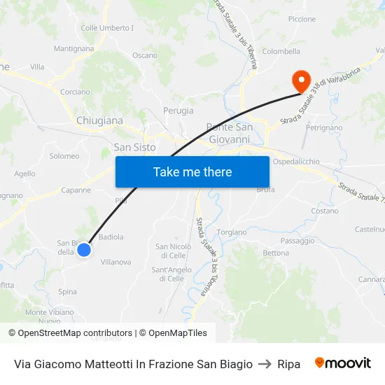 Via Giacomo Matteotti in San Biagio District to Ripa map