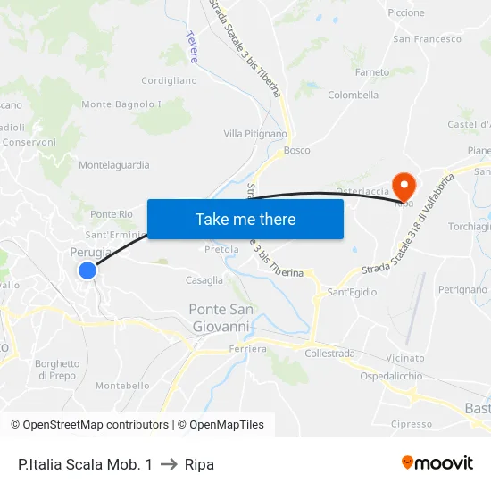 P.Italia Scala Mob. 1 to Ripa map