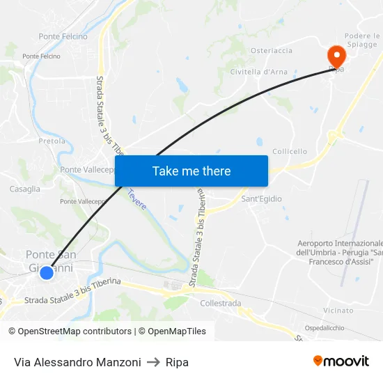 Alessandro Manzoni Street to Ripa map