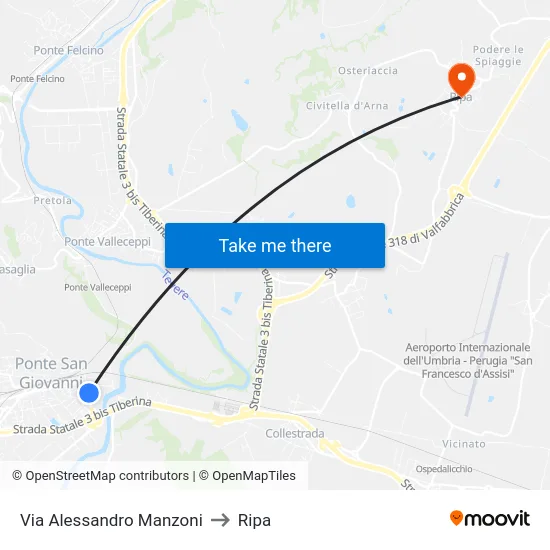 Via Alessandro Manzoni to Ripa map