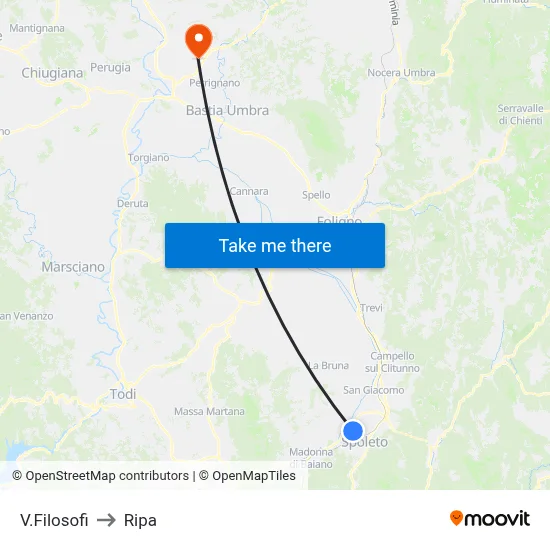 Filosofi Street to Ripa map