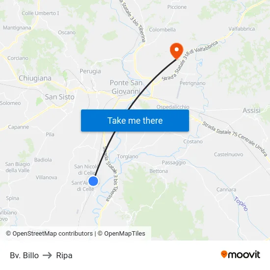 Bv. Billo to Ripa map
