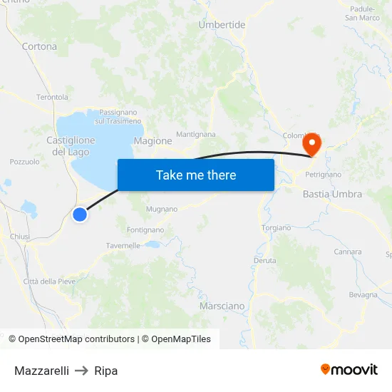 Mazzarelli to Ripa map