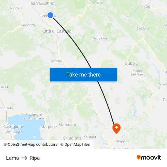 Lama to Ripa map
