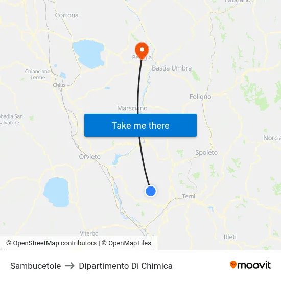 Sambucetole to Dipartimento Di Chimica map