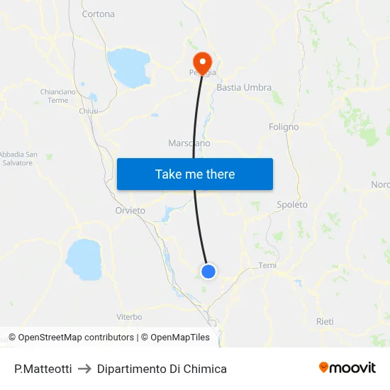 P.Matteotti to Dipartimento Di Chimica map