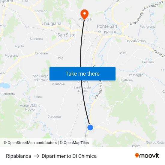 Ripabianca to Dipartimento Di Chimica map