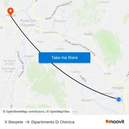 Sterpete Street to Chemistry Department map