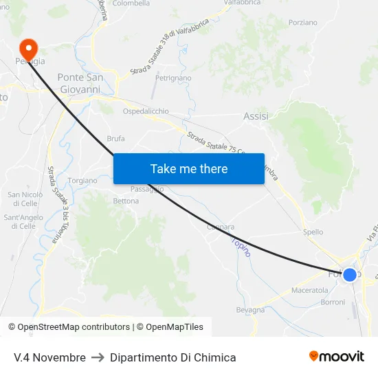 November 4th Street to Chemistry Department map