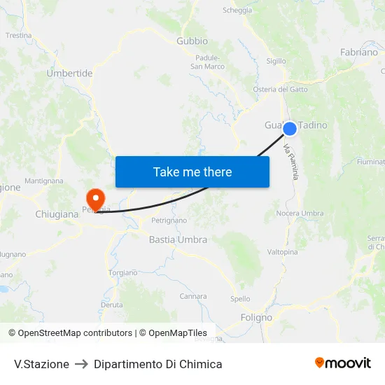 Station Street to Chemistry Department map