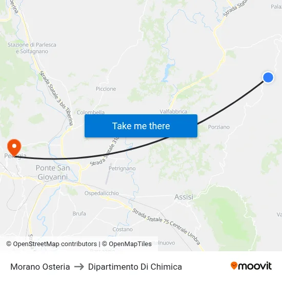 Morano Osteria to Dipartimento Di Chimica map