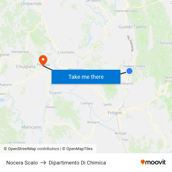 Nocera Scalo to Dipartimento Di Chimica map