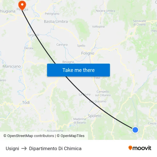 Usigni to Chemistry Department map