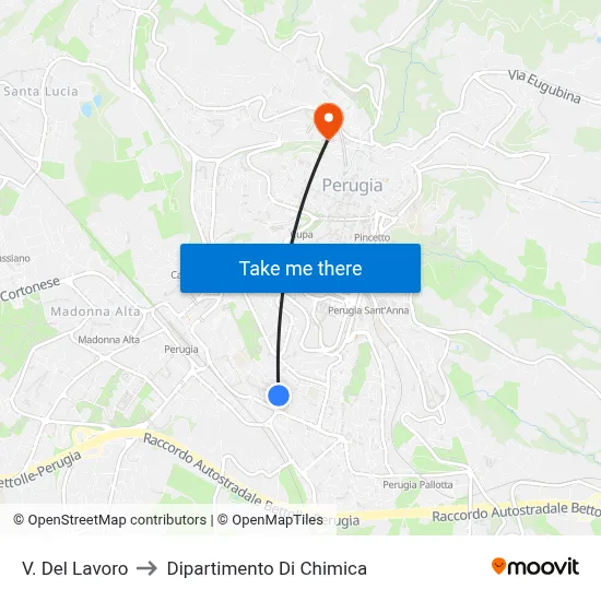 Labor Street to Chemistry Department map
