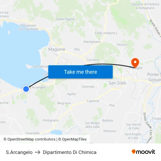 S.Arcangelo to Dipartimento Di Chimica map