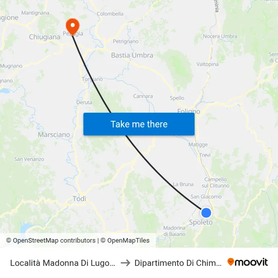 Località Madonna Di Lugo 14 to Dipartimento Di Chimica map