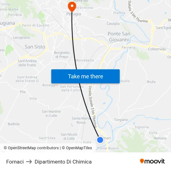 Furnaces to Chemistry Department map