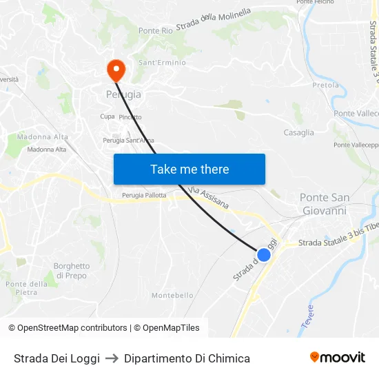 Loggi Road to Chemistry Department map