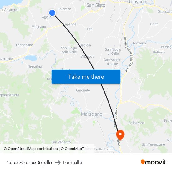 Case Sparse Agello to Pantalla map