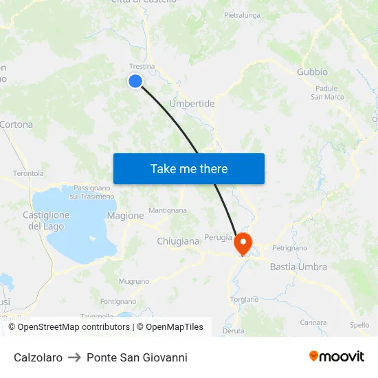 Shoe Repair to San Giovanni Bridge map