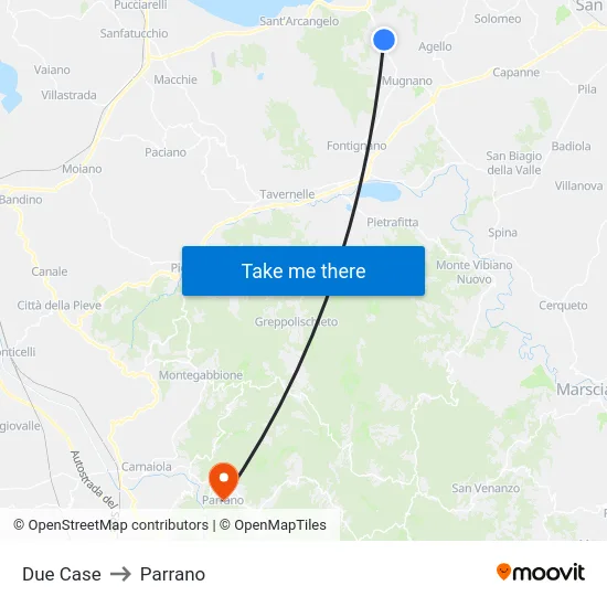 Due Case to Parrano map