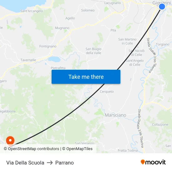 School Street to Parrano map