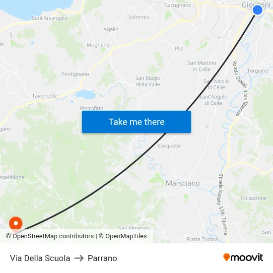 School Street to Parrano map