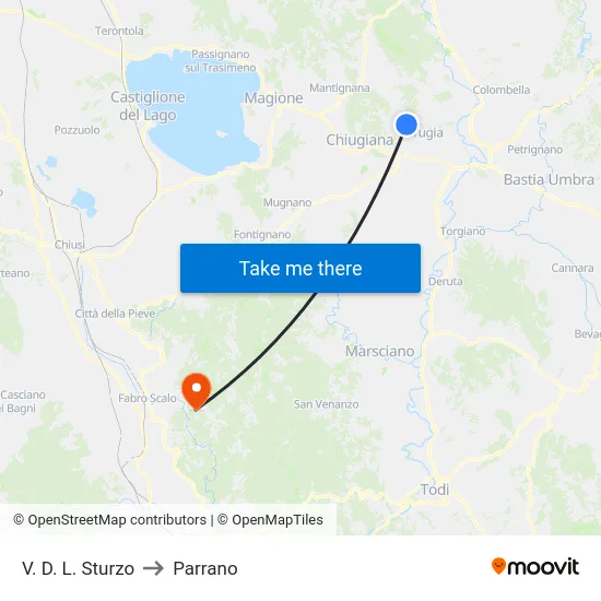 V. D. L. Sturzo to Parrano map