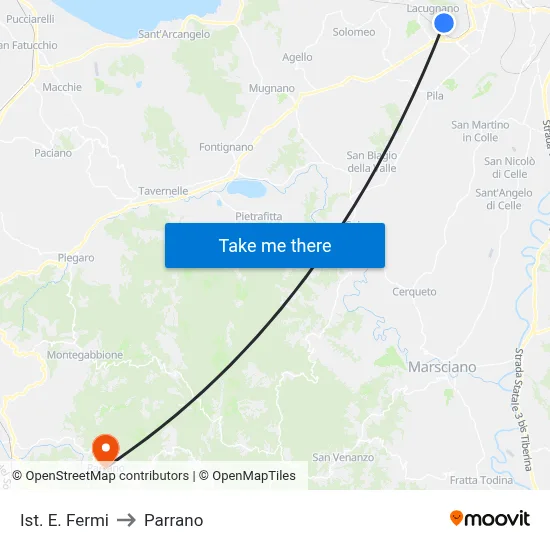 Fermi Institute to Parrano map