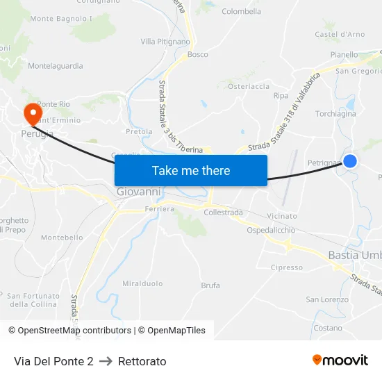 Bridge Street 2 to Rectorate map
