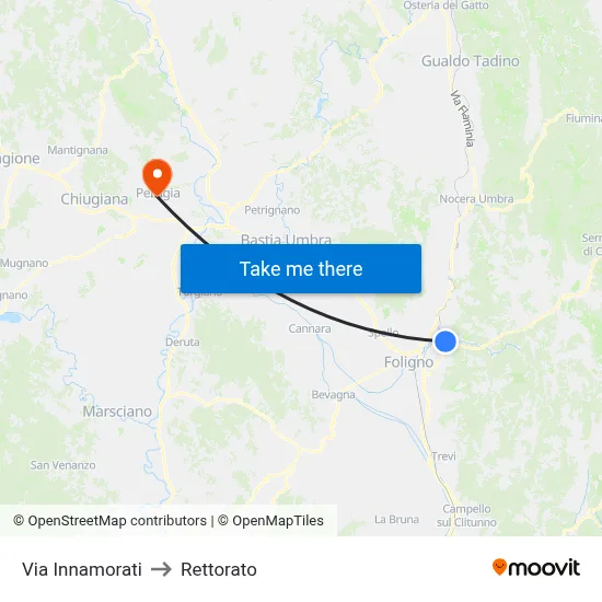 Lovers Street to Rectorate map