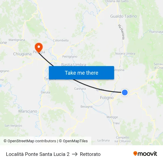 Santa Lucia Bridge Location 2 to Rectorate map