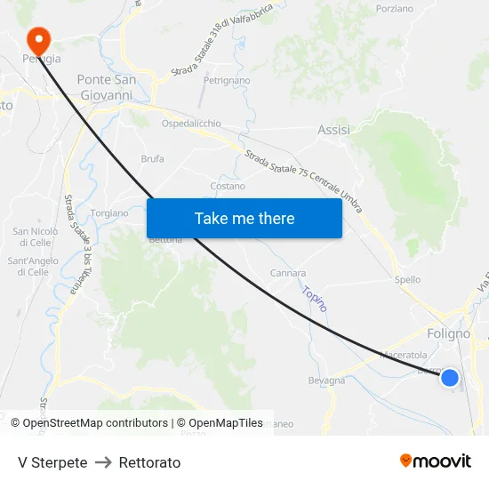 Sterpete Street to Rectorate map