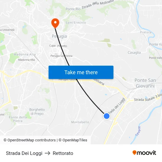 Loggi Road to Rectorate map
