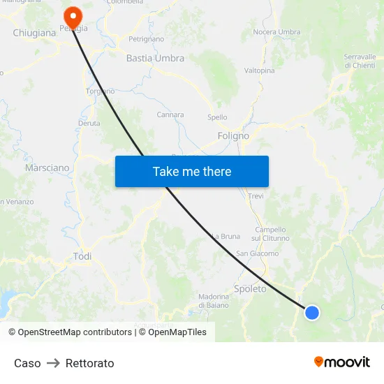 Caso to Rectorate map