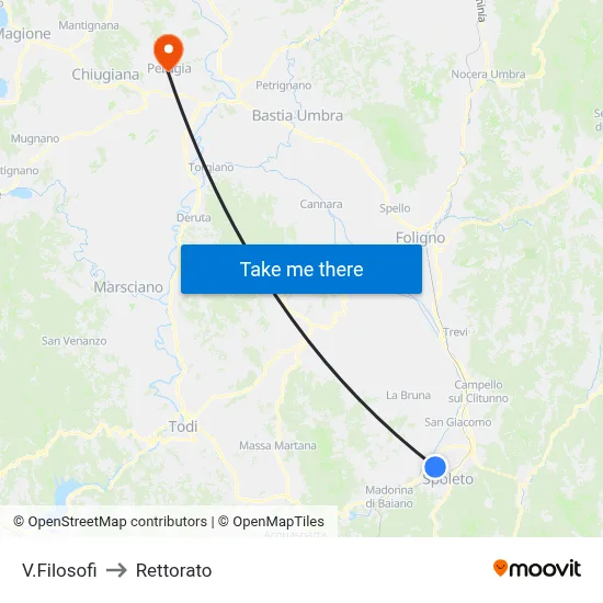 Filosofi Street to Rectorate map