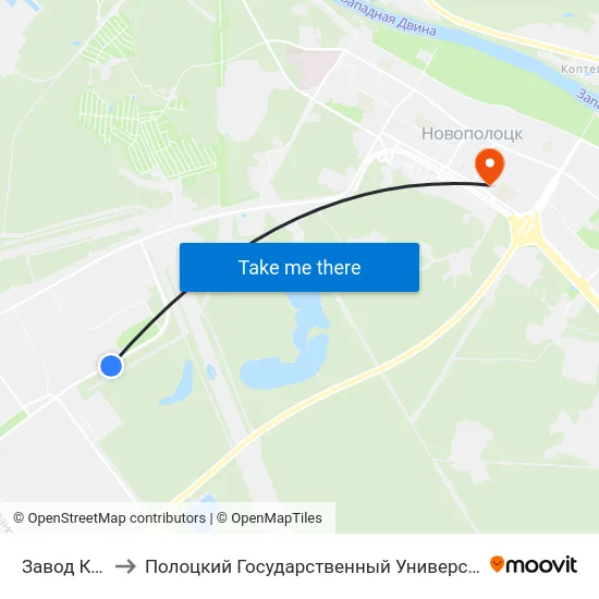 Завод Кпд to Полоцкий Государственный Университет map