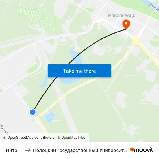 Нитрон to Полоцкий Государственный Университет map